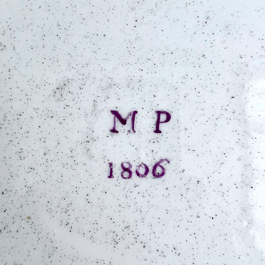 Thumbnail: Coalport John Rose plate, Neoclassical figure, Baxter studio "MP 1806"