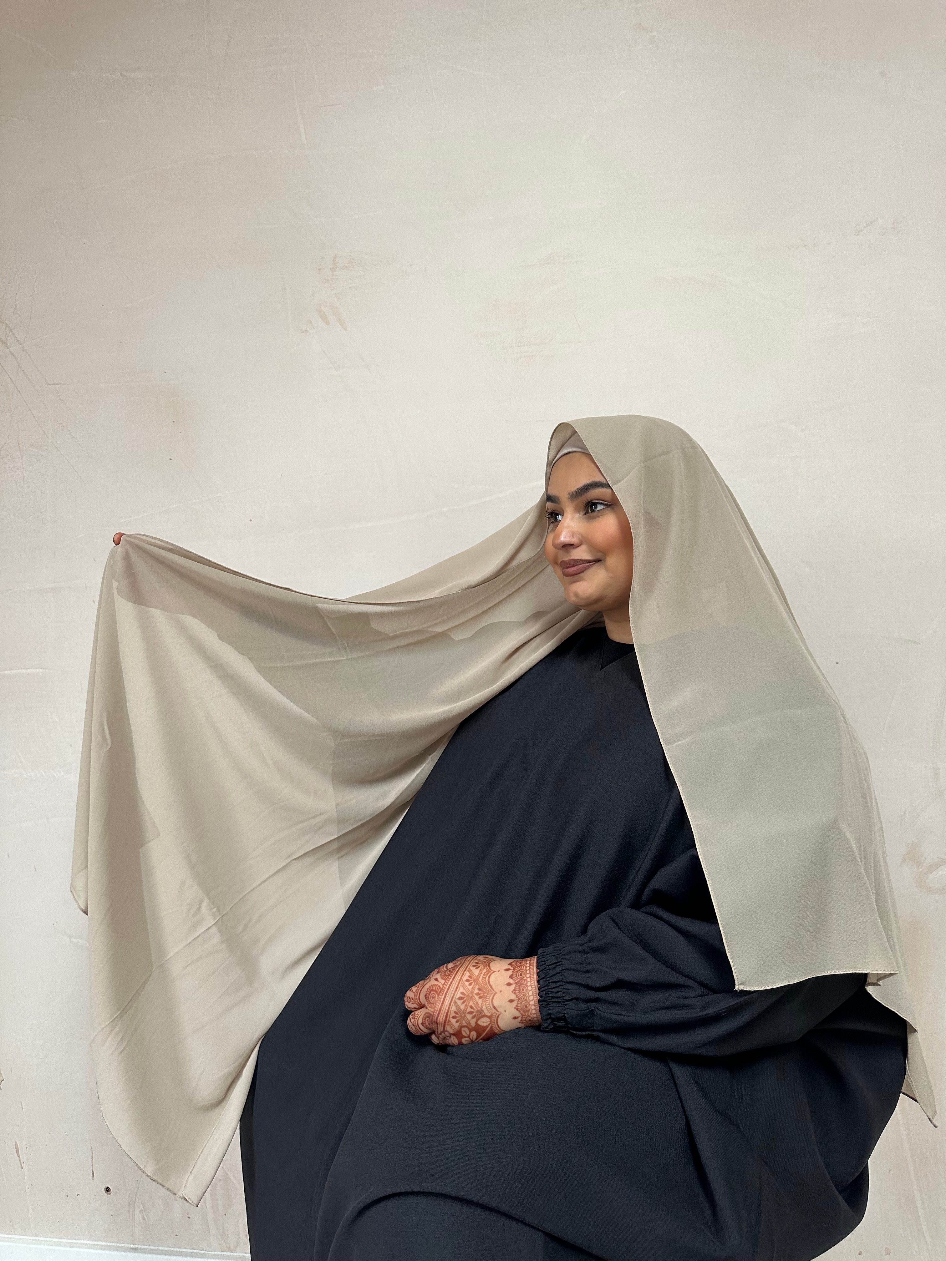 Two Piece Chiffon - Nude