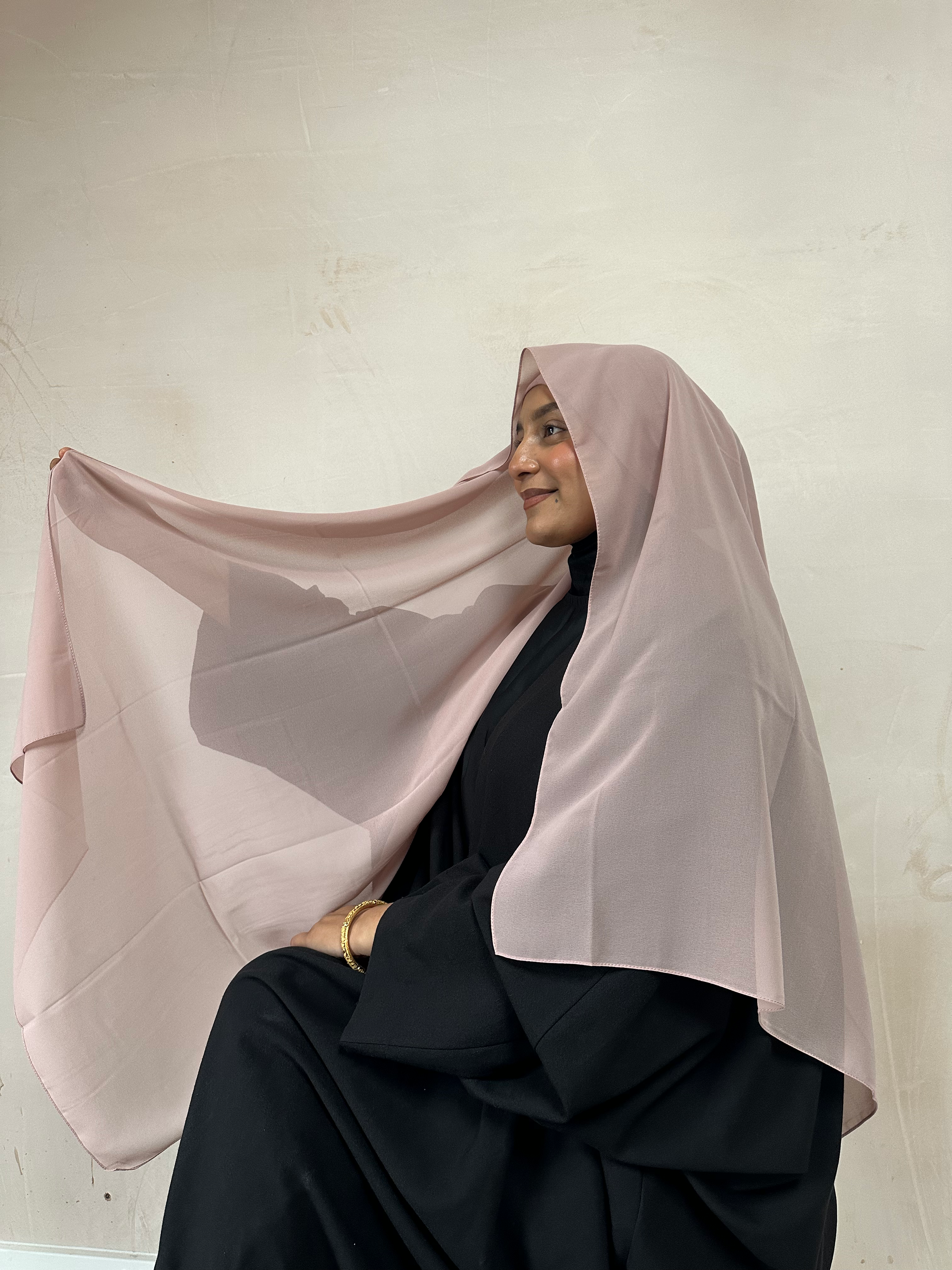 Two Piece Chiffon - Rose