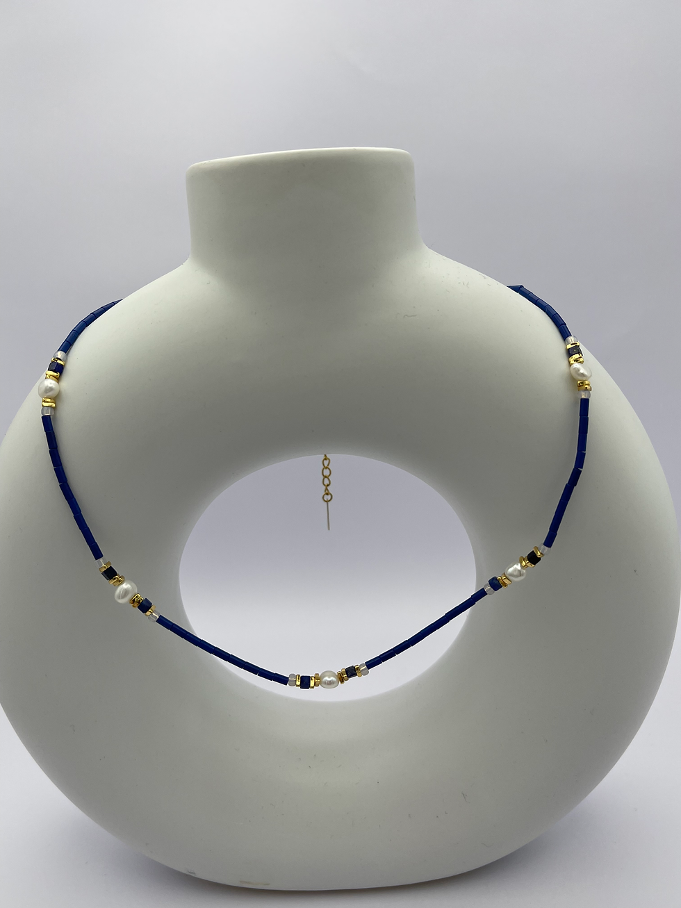 Blue Stone with Pearl full view