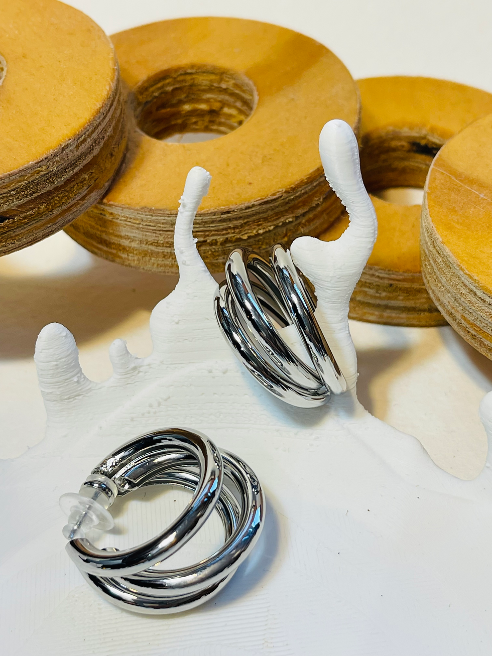Thumbnail: Silver Triple Arc with wood