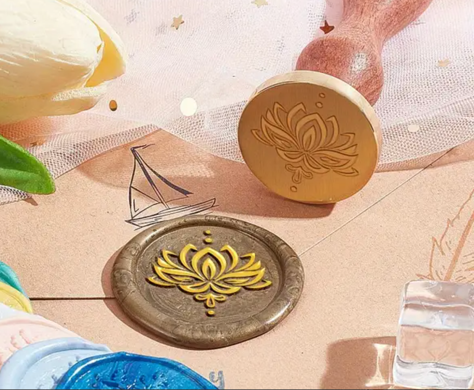 Lotus Flower | Wax Sealing Stamp