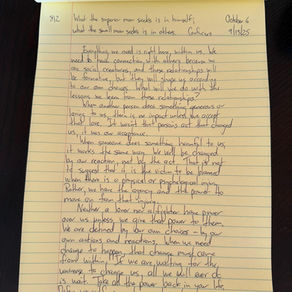 October 6, 2025- Define yourself