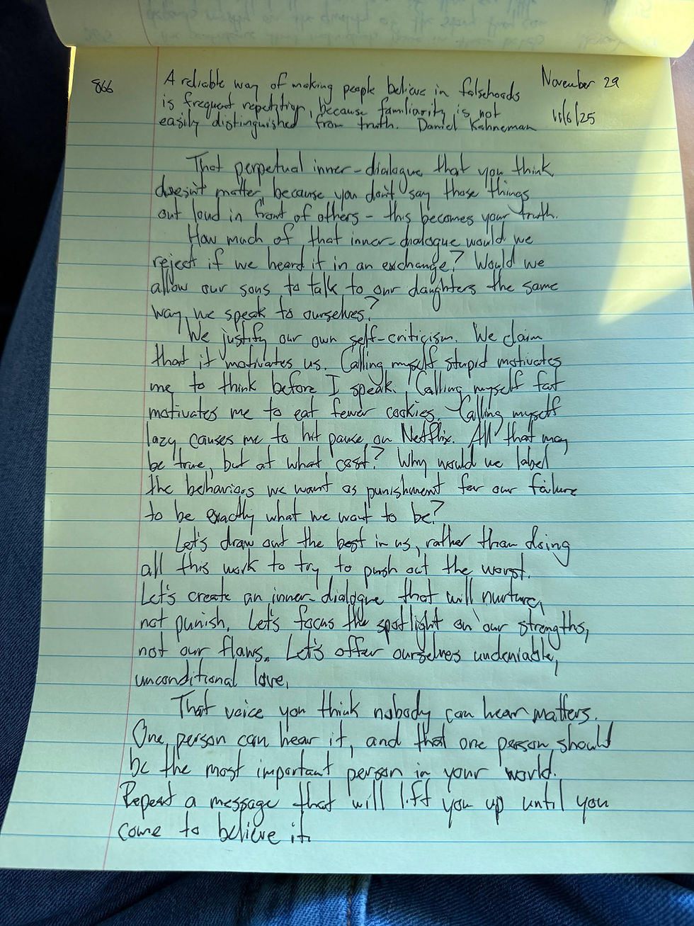 November 29, 2025- A message that will lift you up