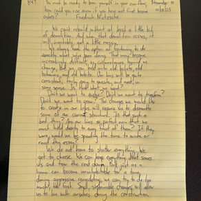 November 10, 2025- Small sustainable changes