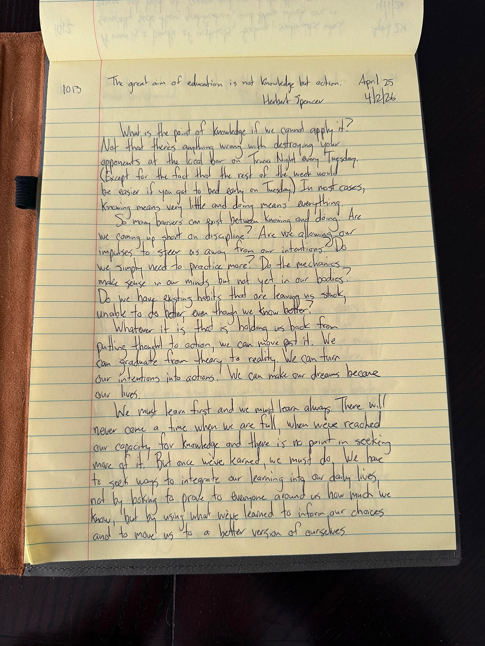 April 25, 2026- Graduate from theory to reality