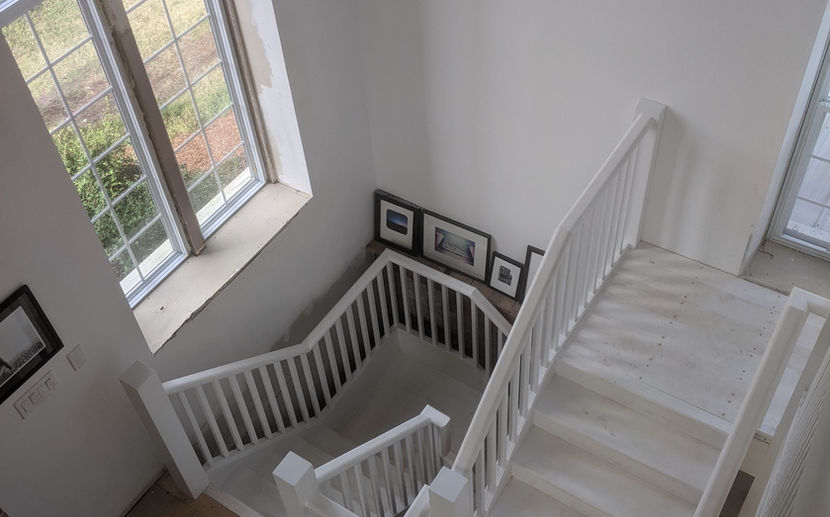 view from balcony over staircase Lake on the mountain PEC
