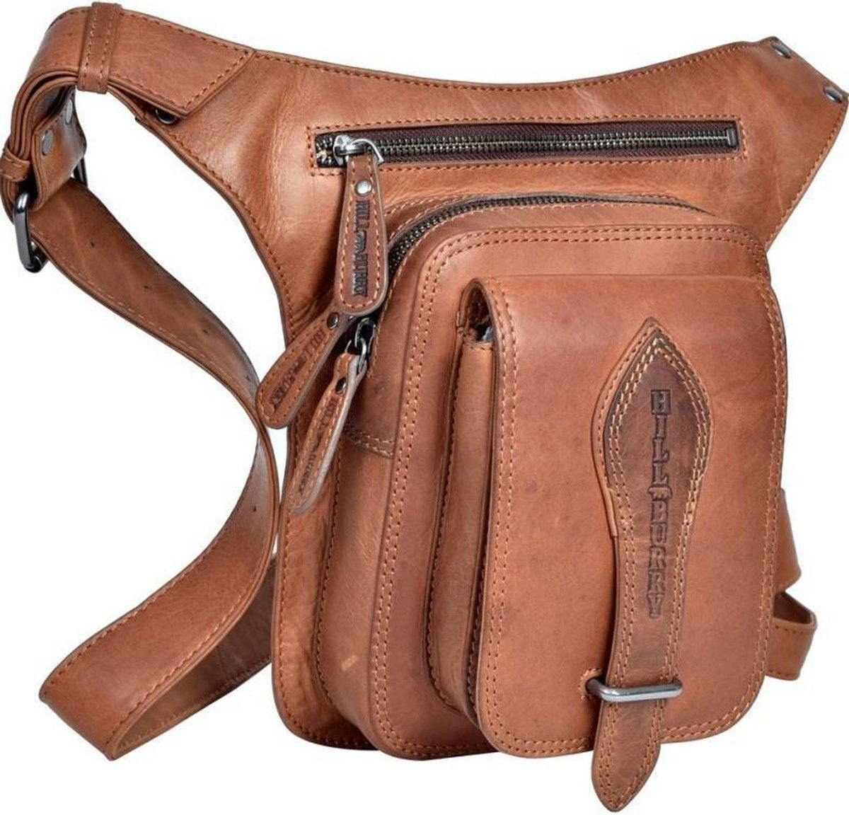Crossbody leren beentas