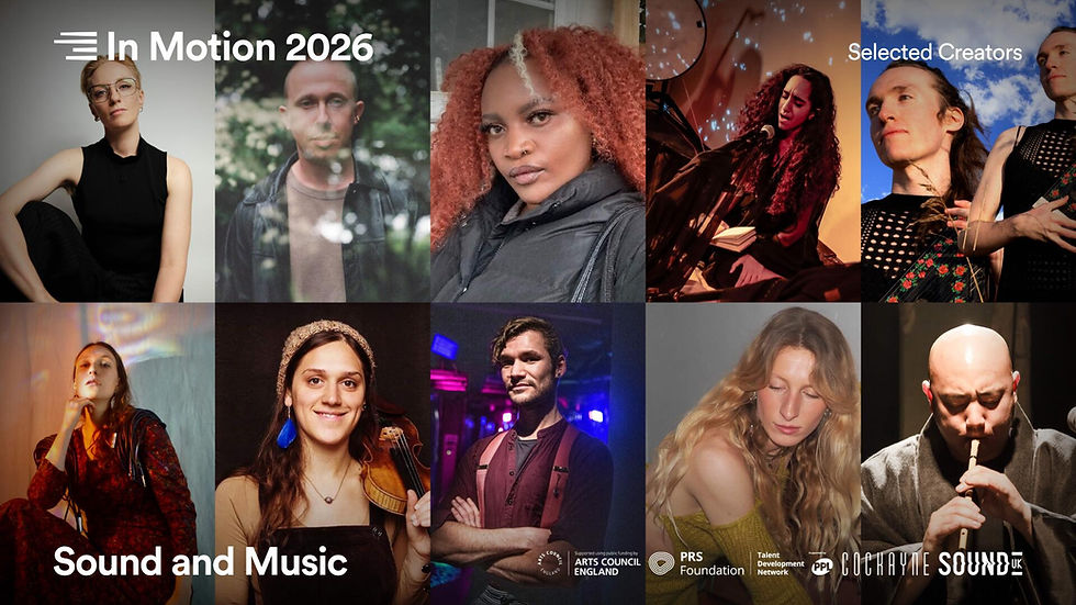 Simmy Singh joins Sound and Music's 'In Motion' 2026 cohort