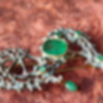 Thumbnail: Smaragden broche