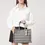Miniature : Sac Coccinelle monogramme M noir/blanc