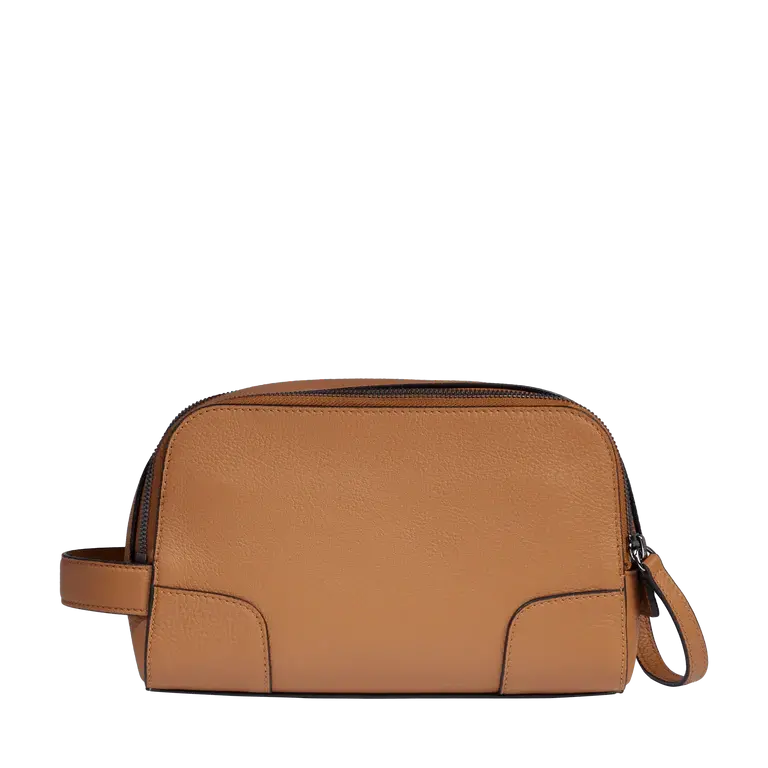 Miniature : Lancel trousse de voyage Charlie camel