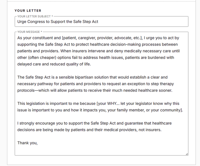 Personalizable Letter