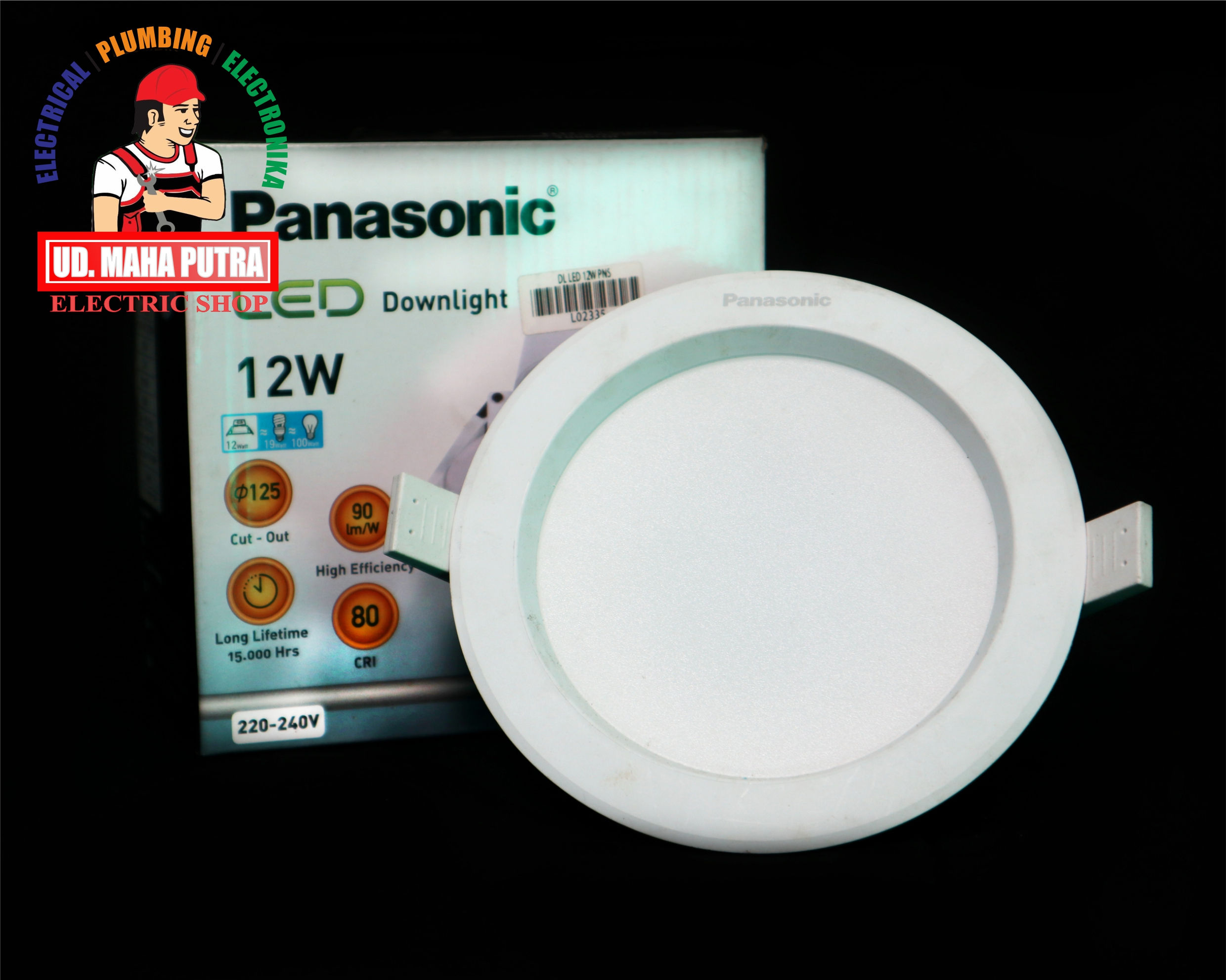 LAMPU DOWNLIGHT 12 WATT PANASONIC