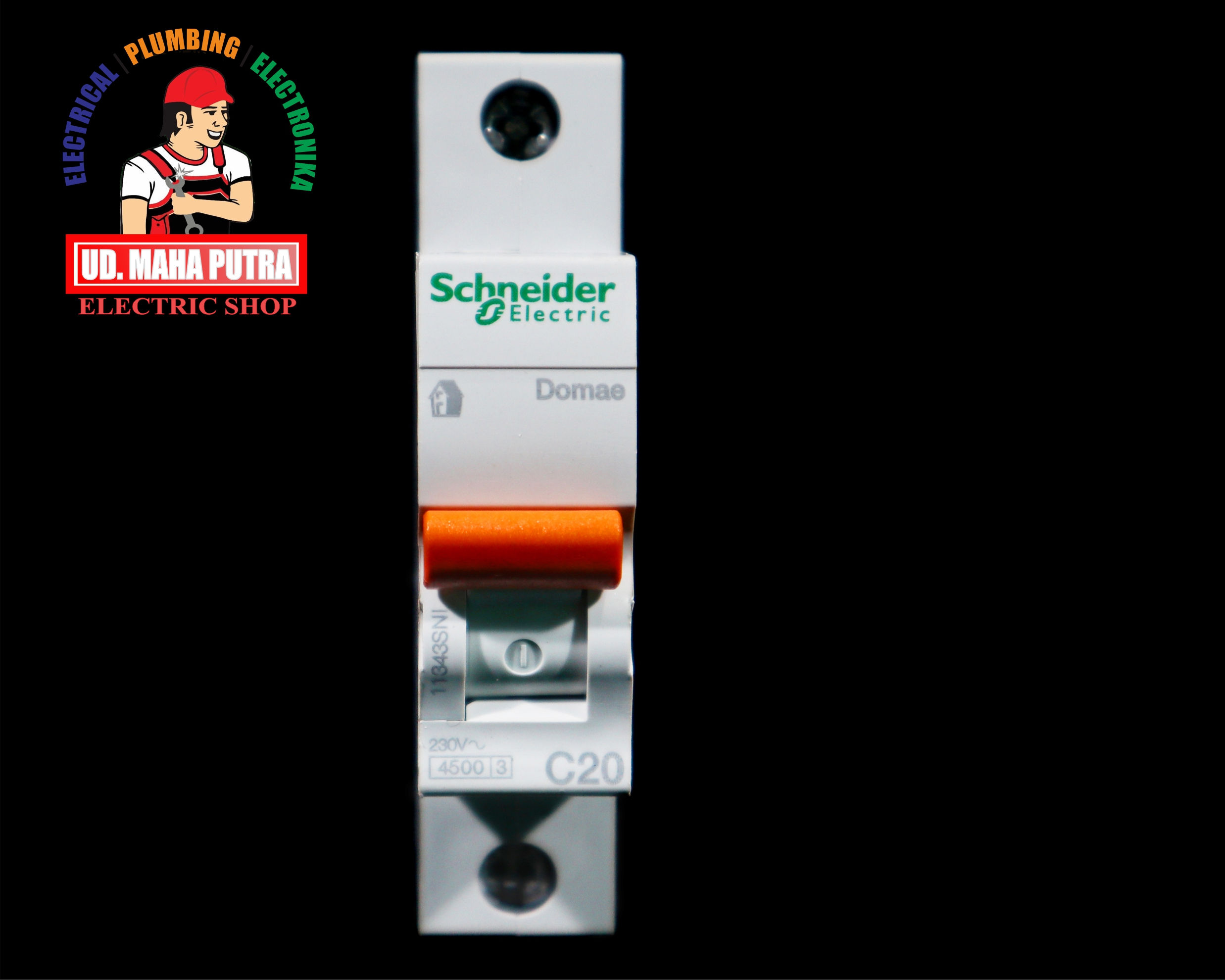 MCB 1 PAS 20 AMPERE MERK SCHNEIDER