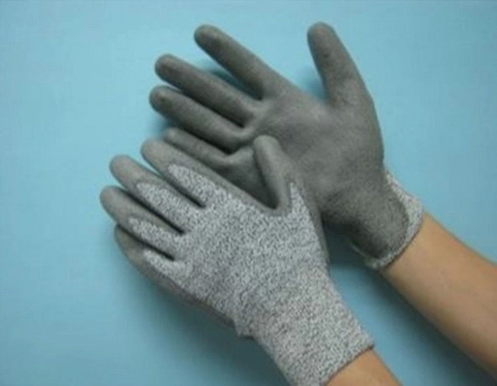 Grey Cut Resistant Grey Palm Coated