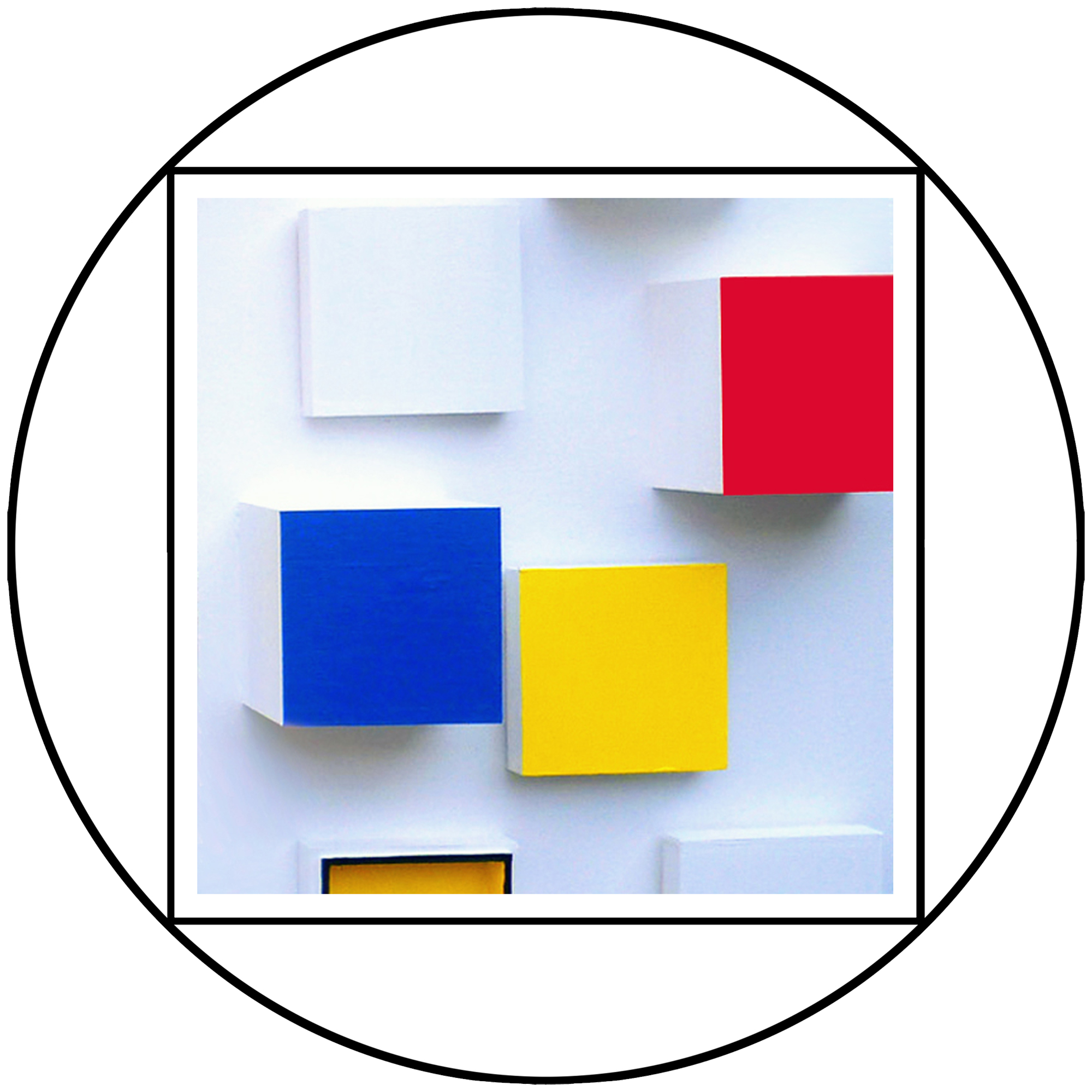 Graphisme abstrait Format rond