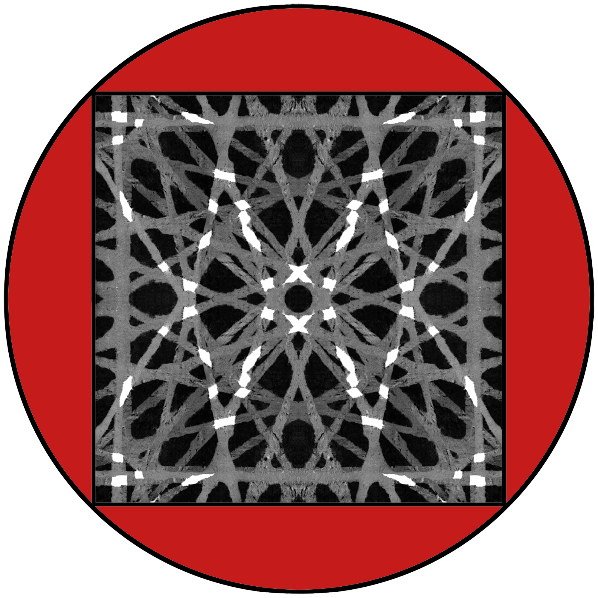 Graphisme abstrait Format rond