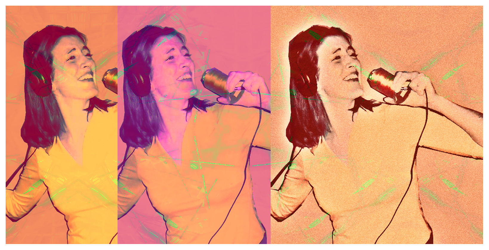 Mise en scène POP triptyque