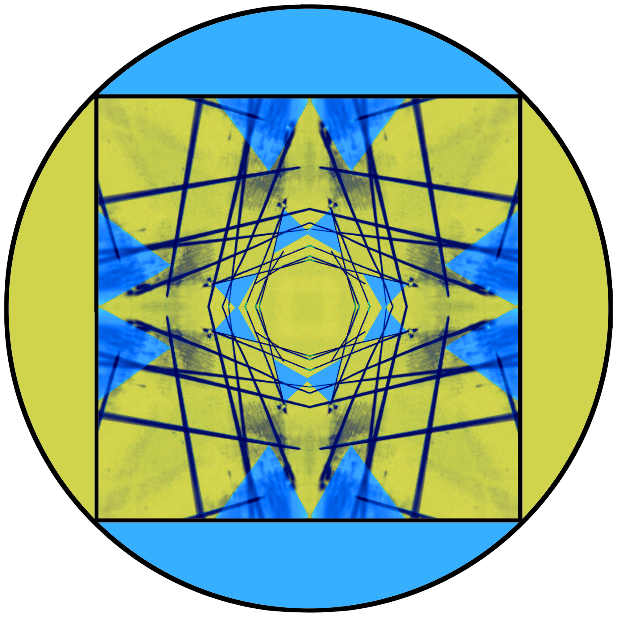 Graphisme abstrait Format rond