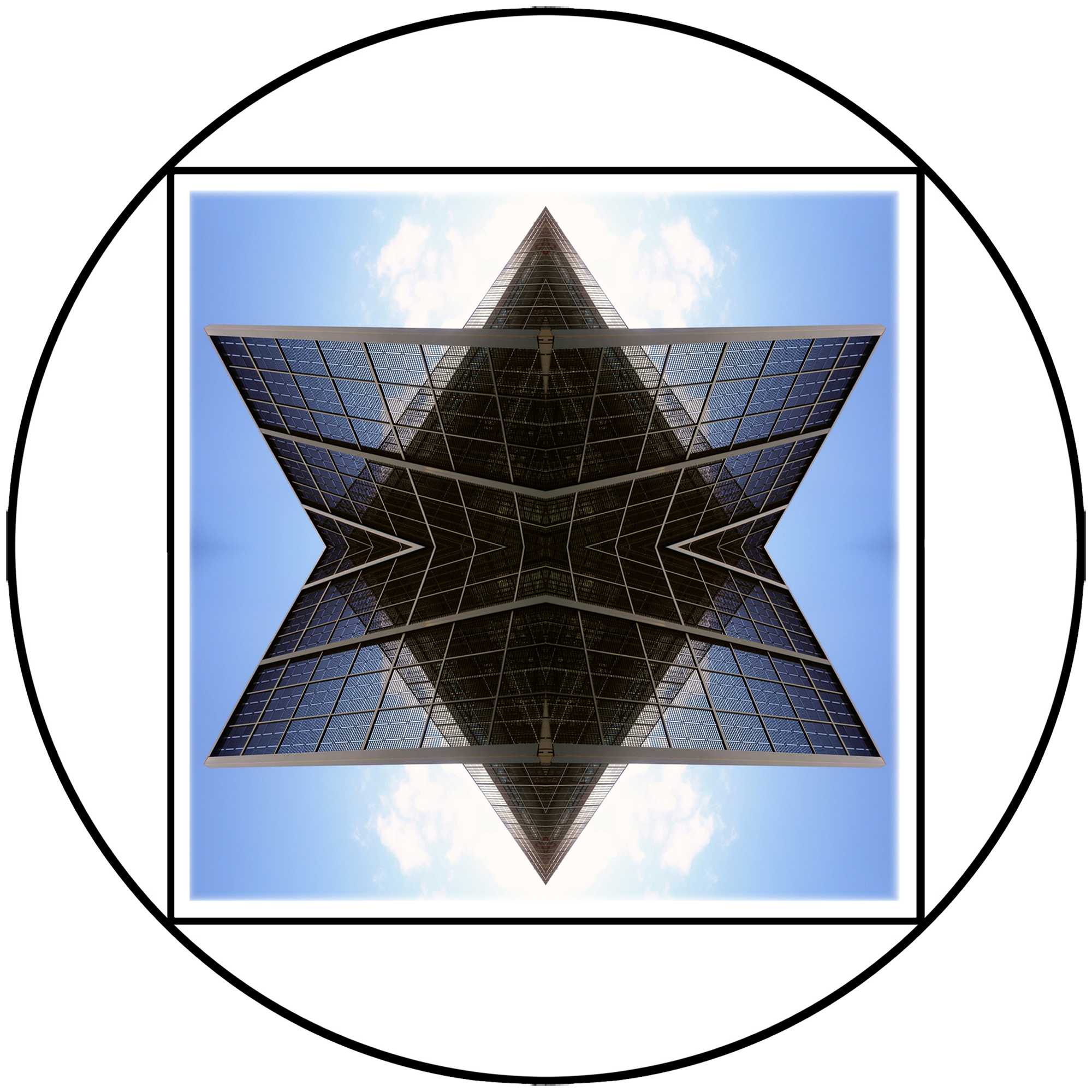 Graphisme abstrait Format rond