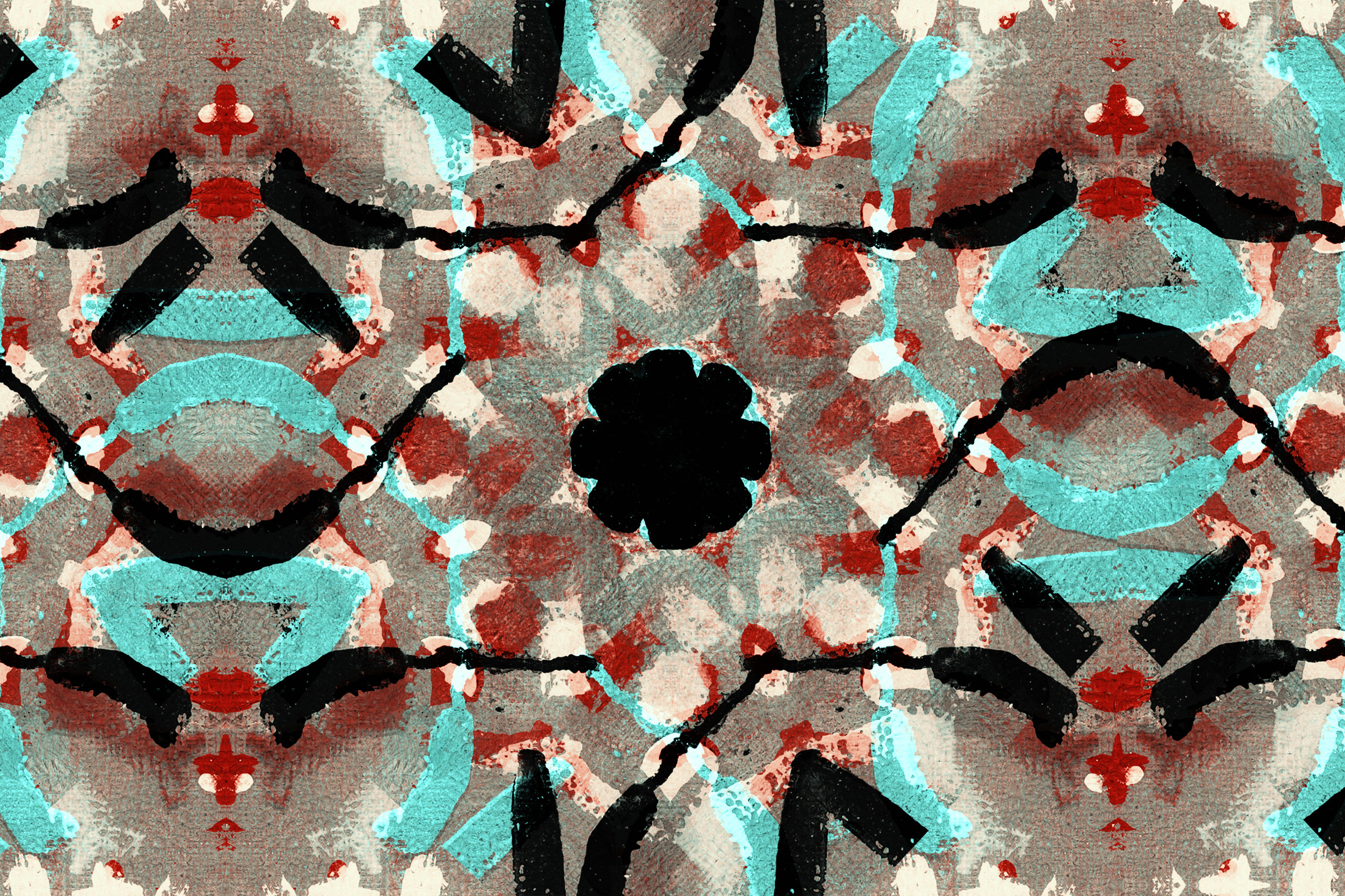 Photomontage peinture organique