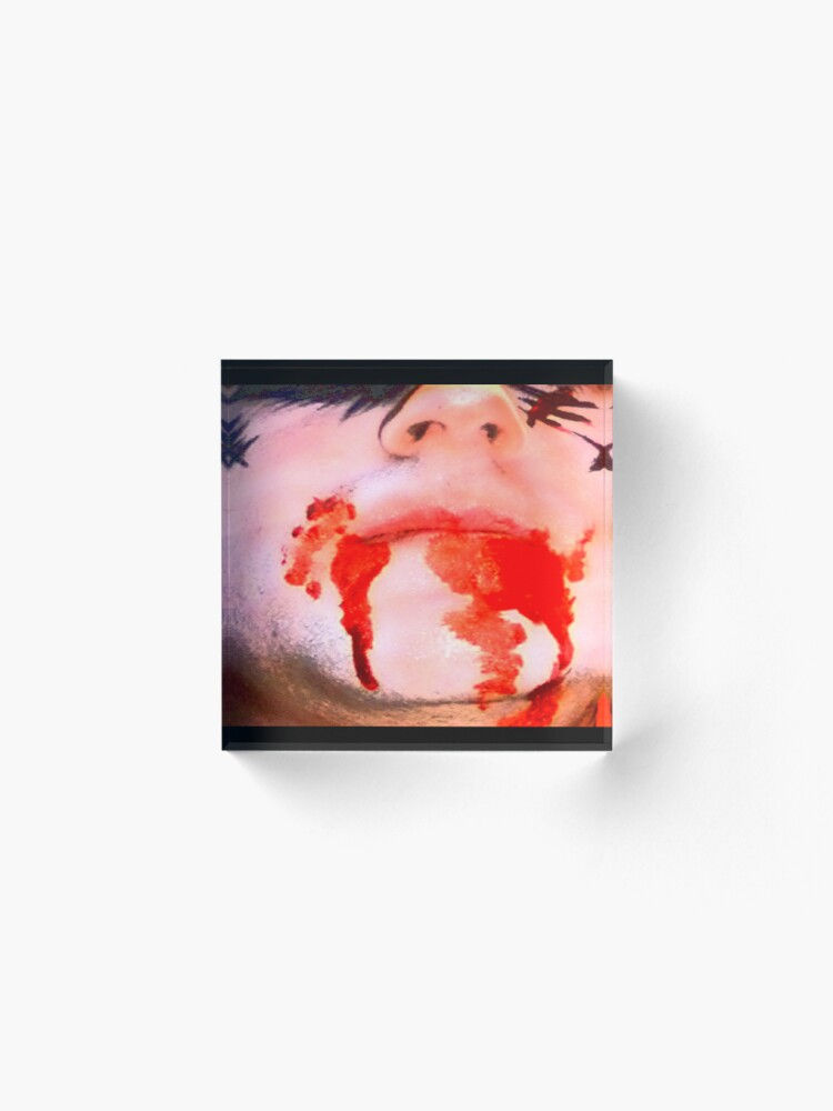 Miniature : Bloc Plexiglass Visage d'horreur Dracula Halloween