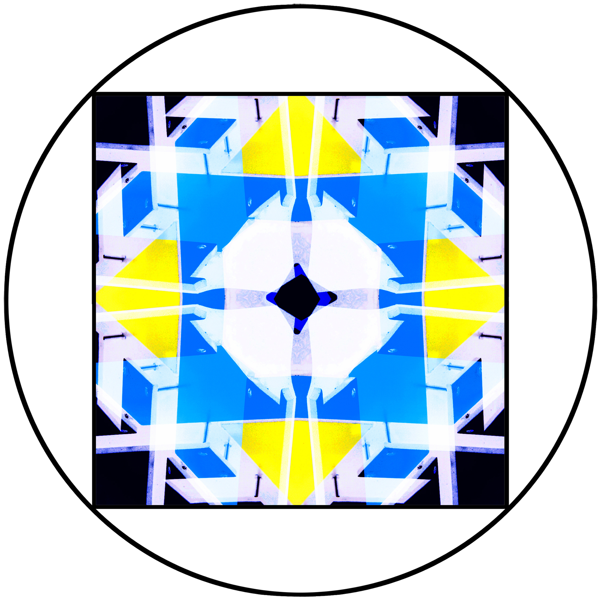 Graphisme abstrait Format rond