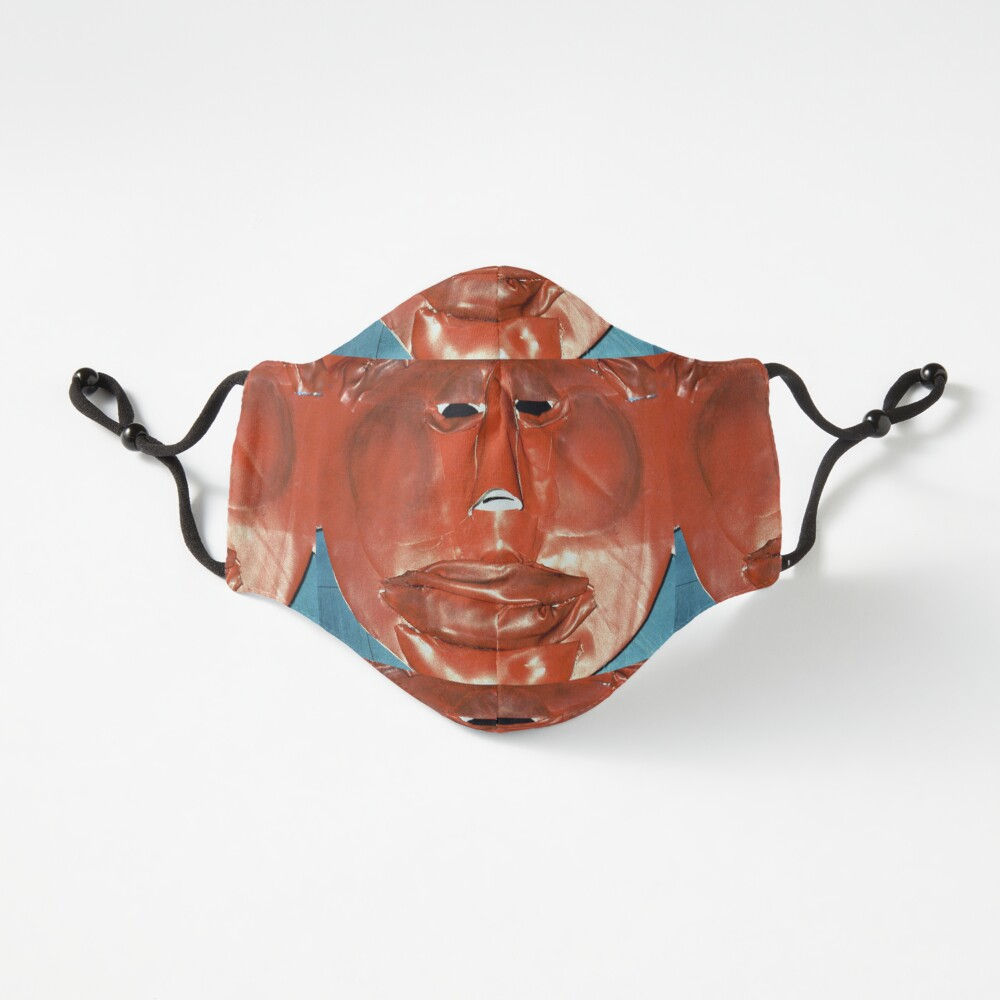 Masque de Théâtre Tribal africain cuir marron