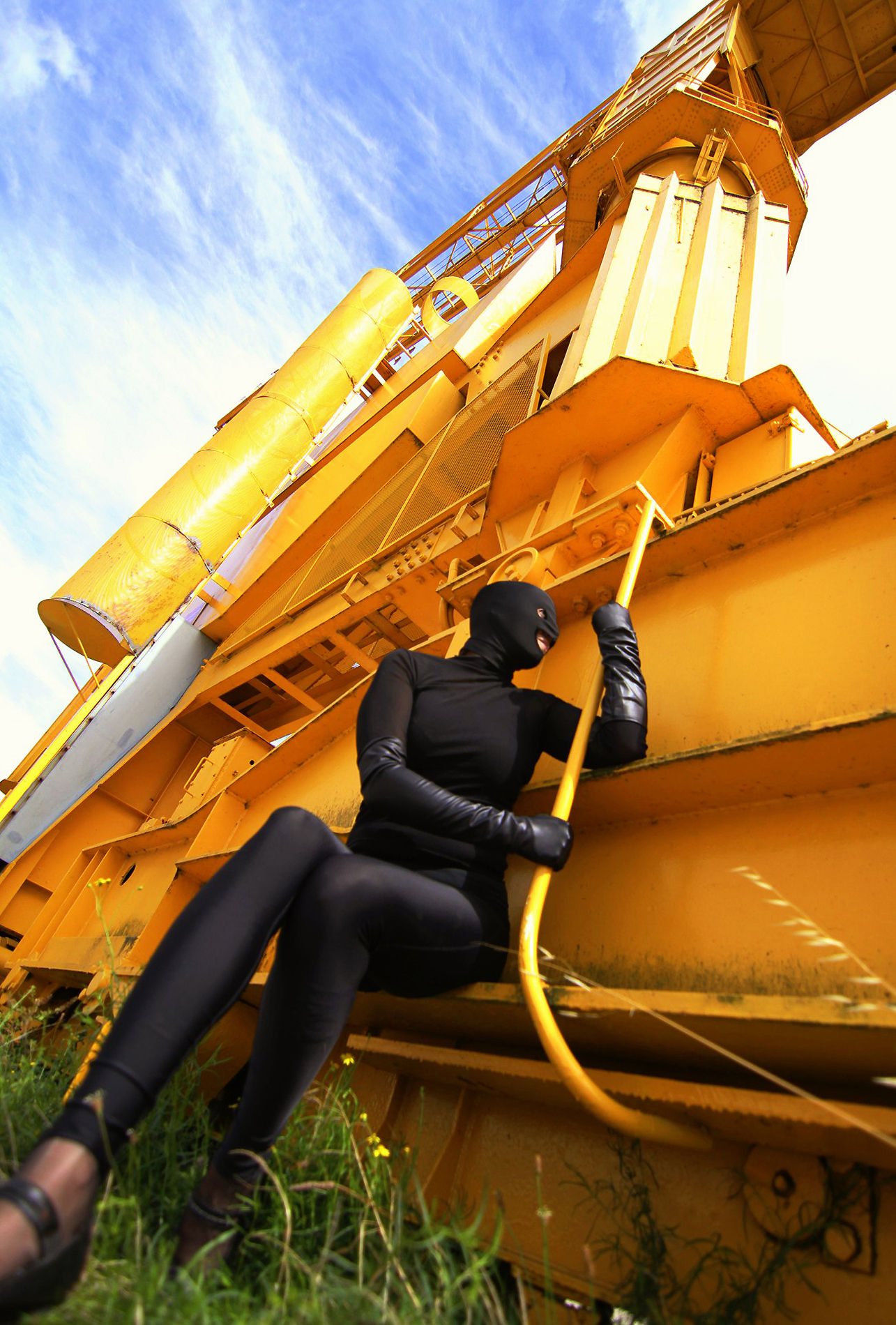 Déguisement "Manipulatrice en collant noir"