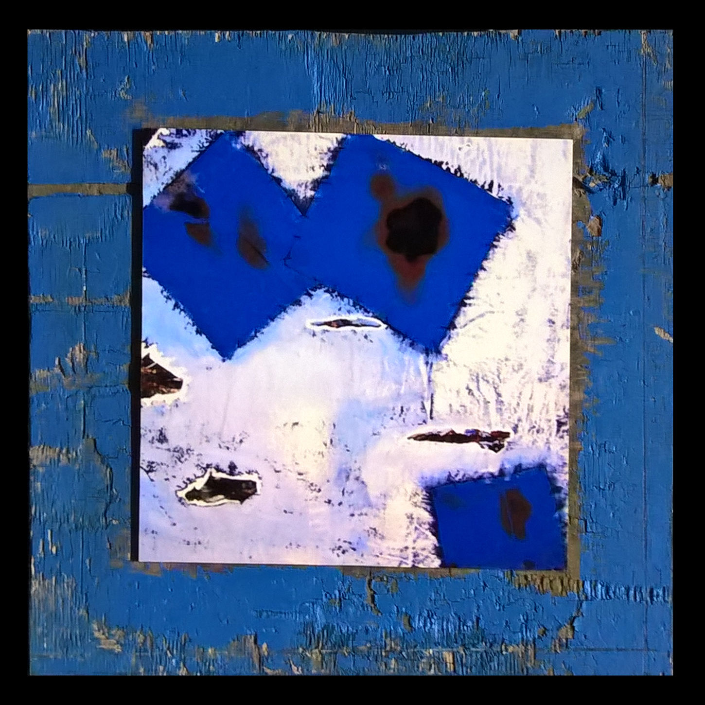 Carré sur support bois