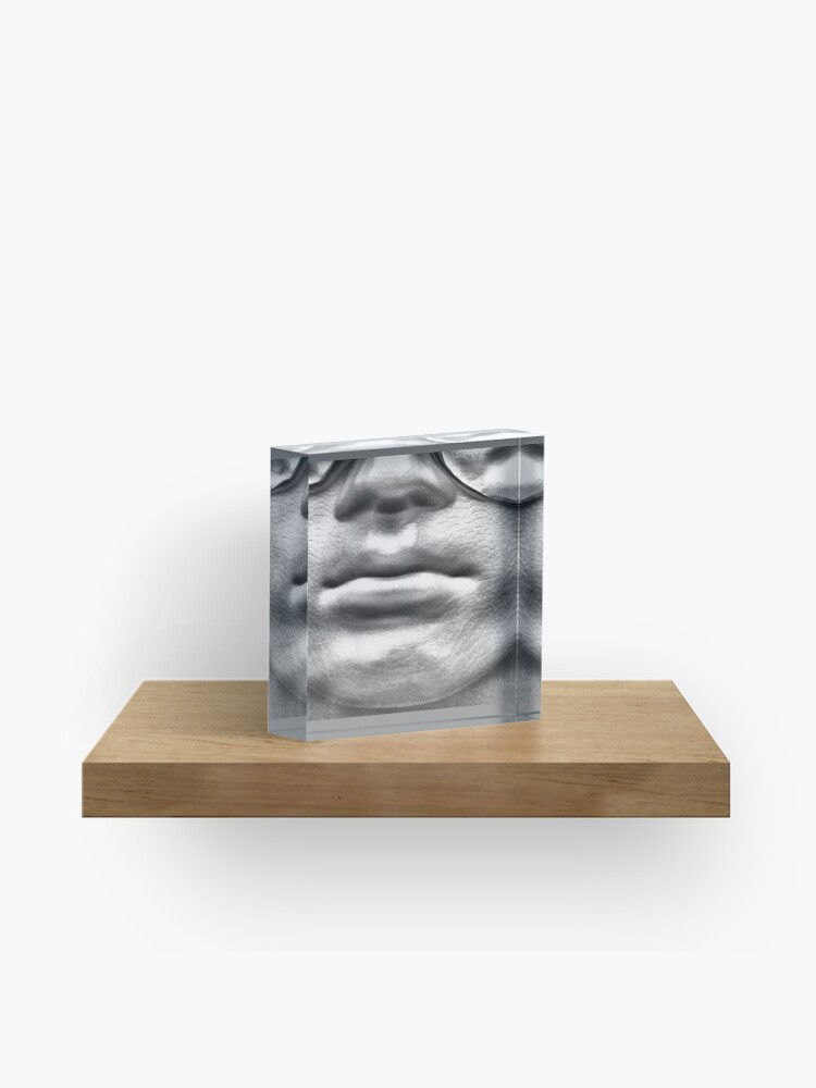 Miniature : Bloc Plexiglass Visage de cire Comedia del arte