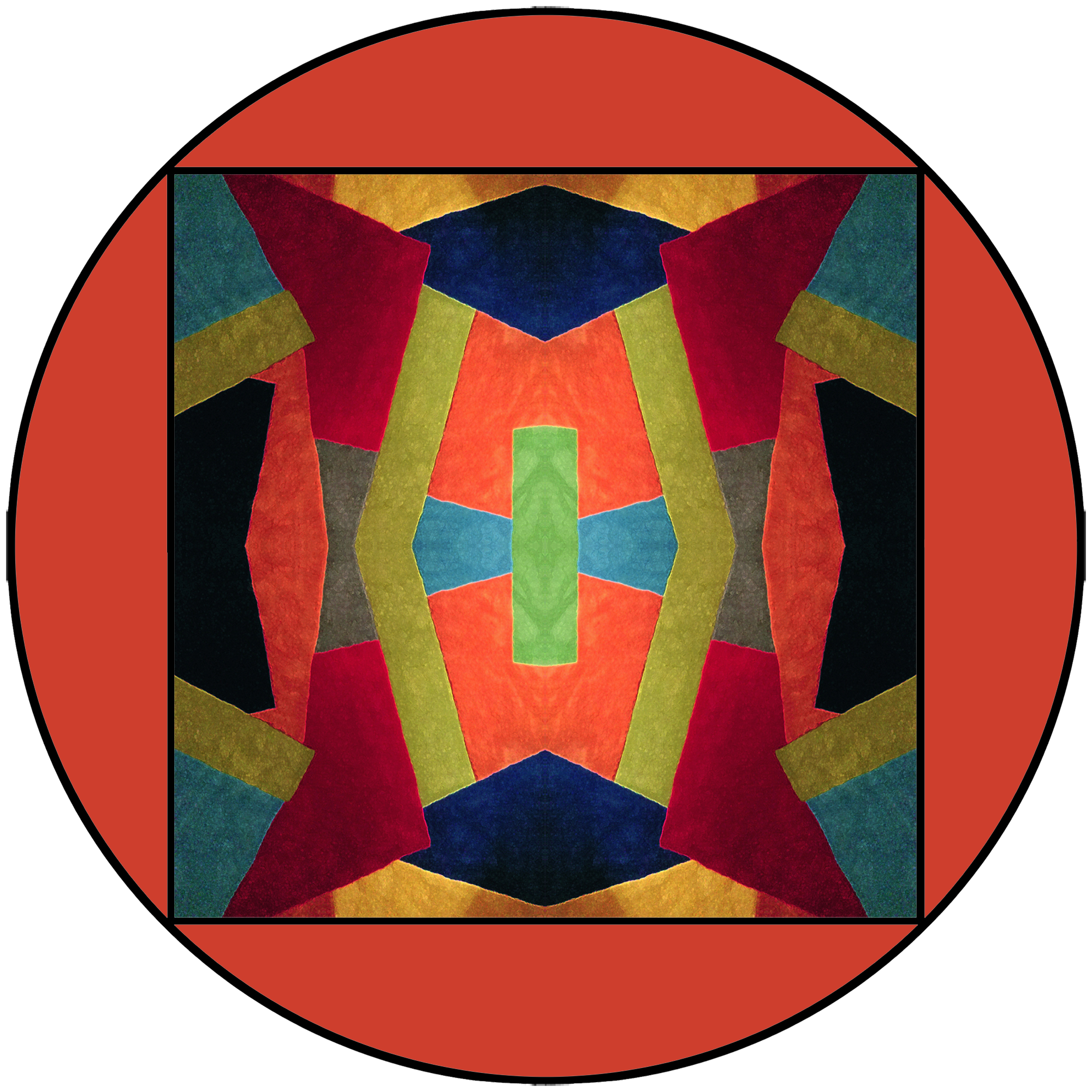 Graphisme abstrait Format rond