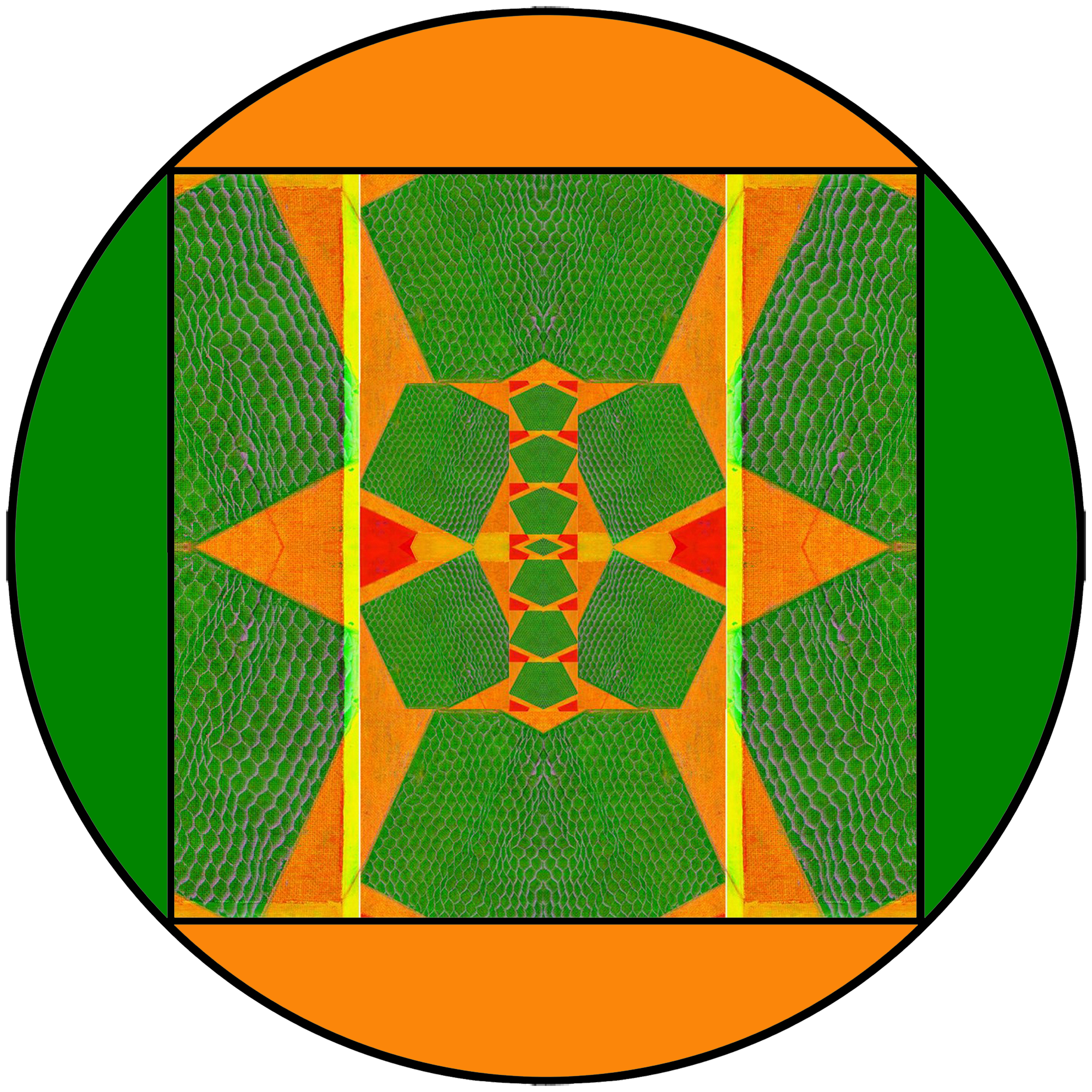 Graphisme abstrait Format rond