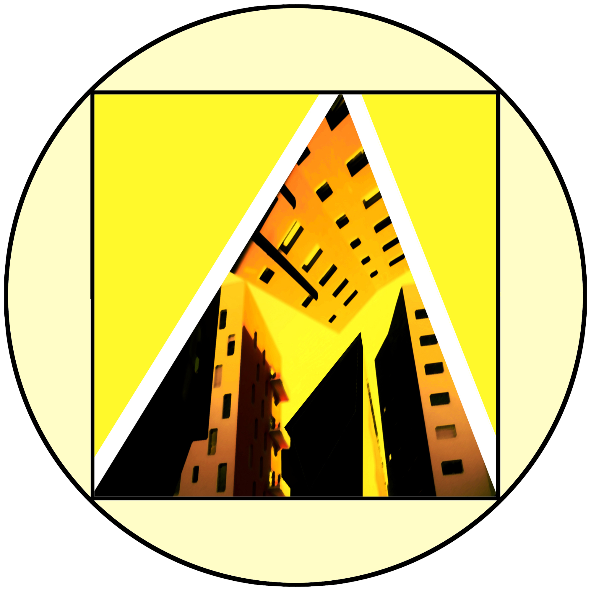 Graphisme abstrait Format rond