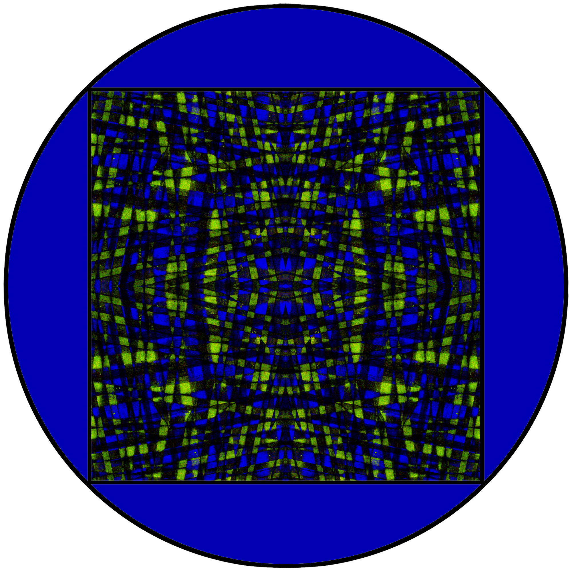 Graphisme abstrait Format rond