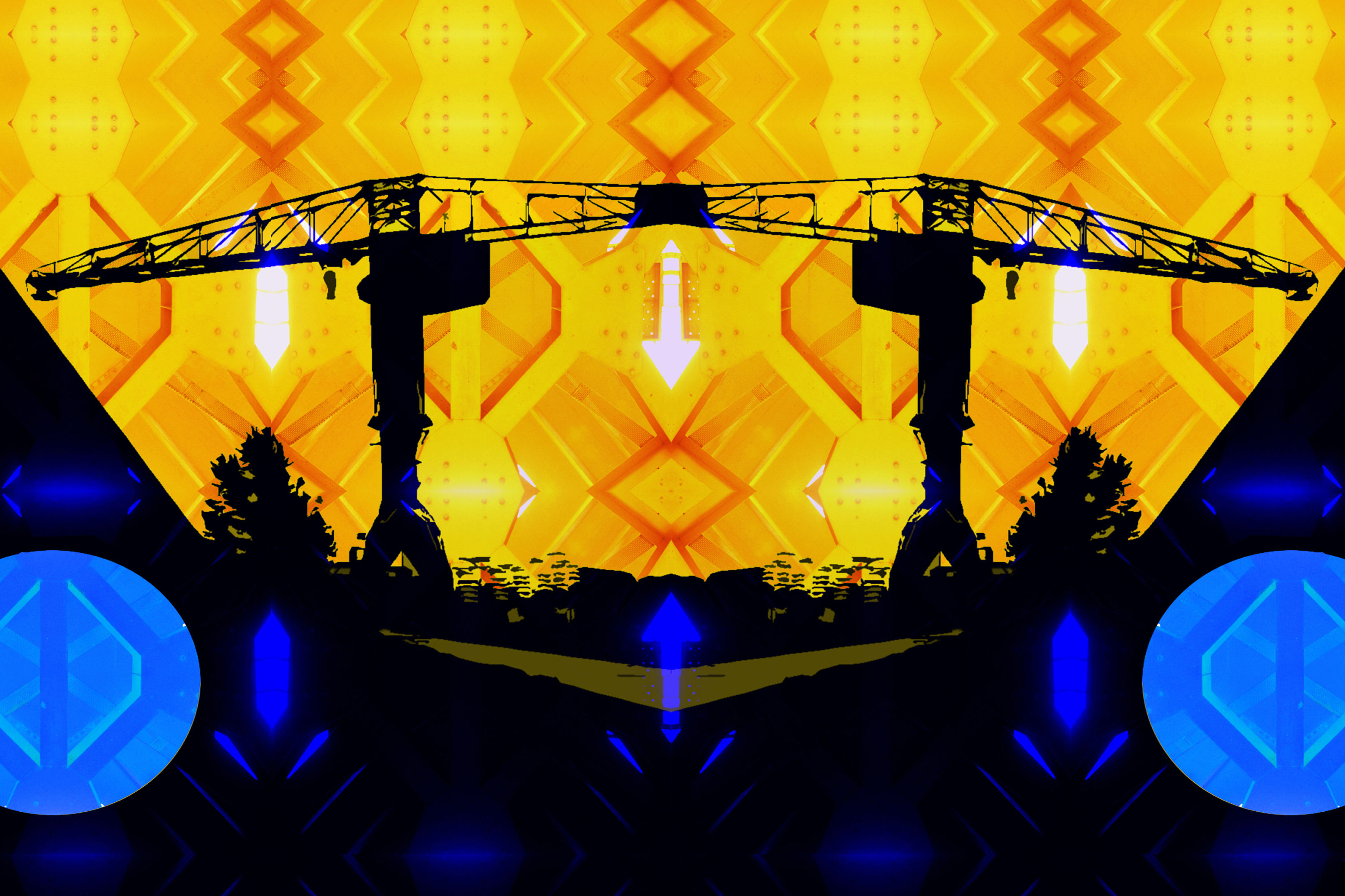 Photomontage Grue Titan