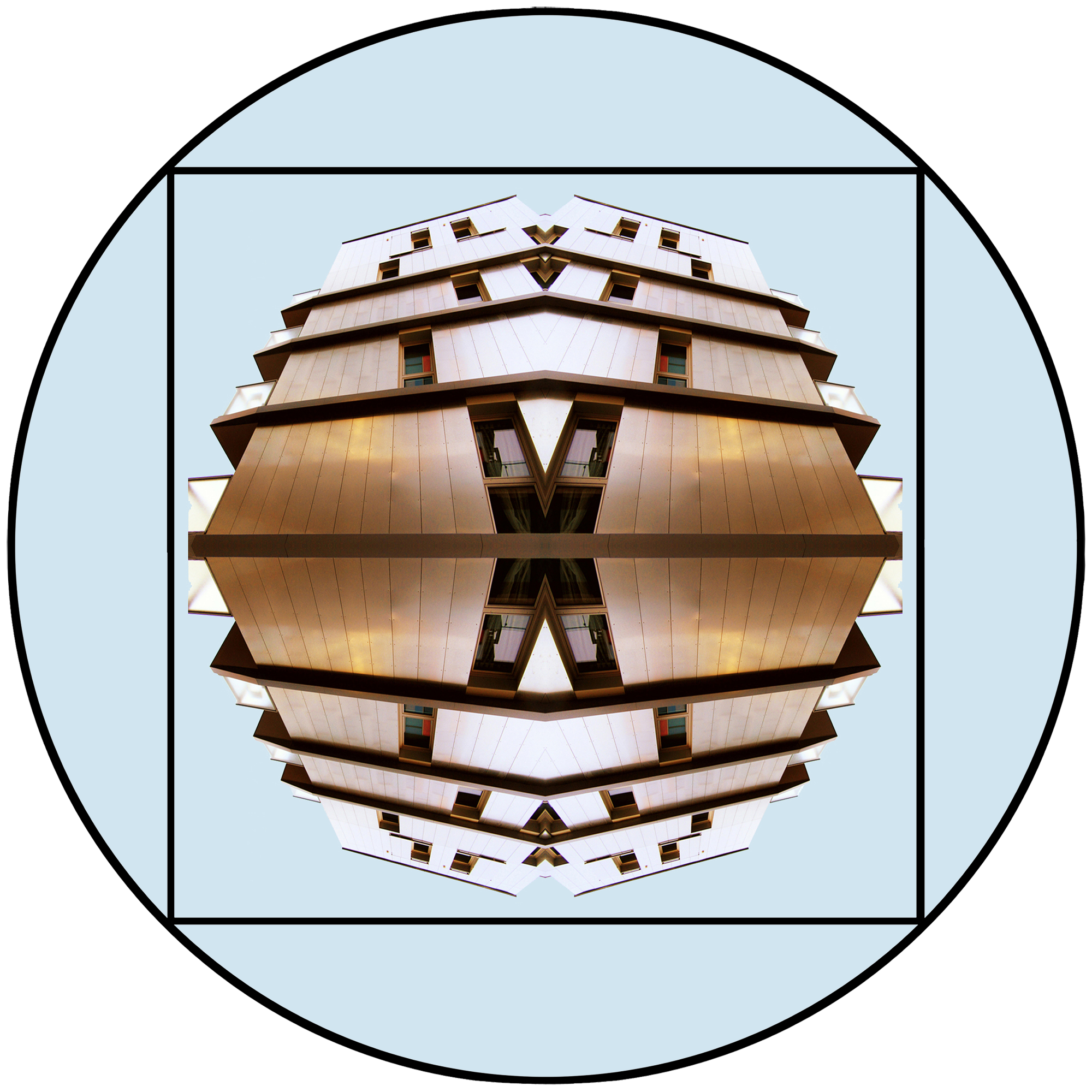 Graphisme abstrait Format rond