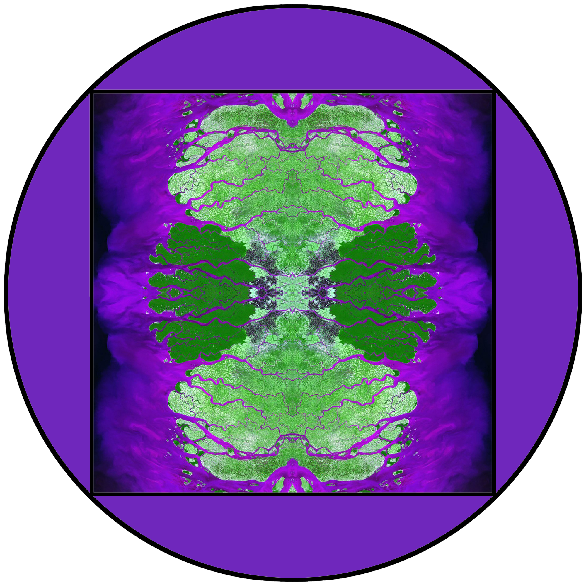 Graphisme abstrait Format rond