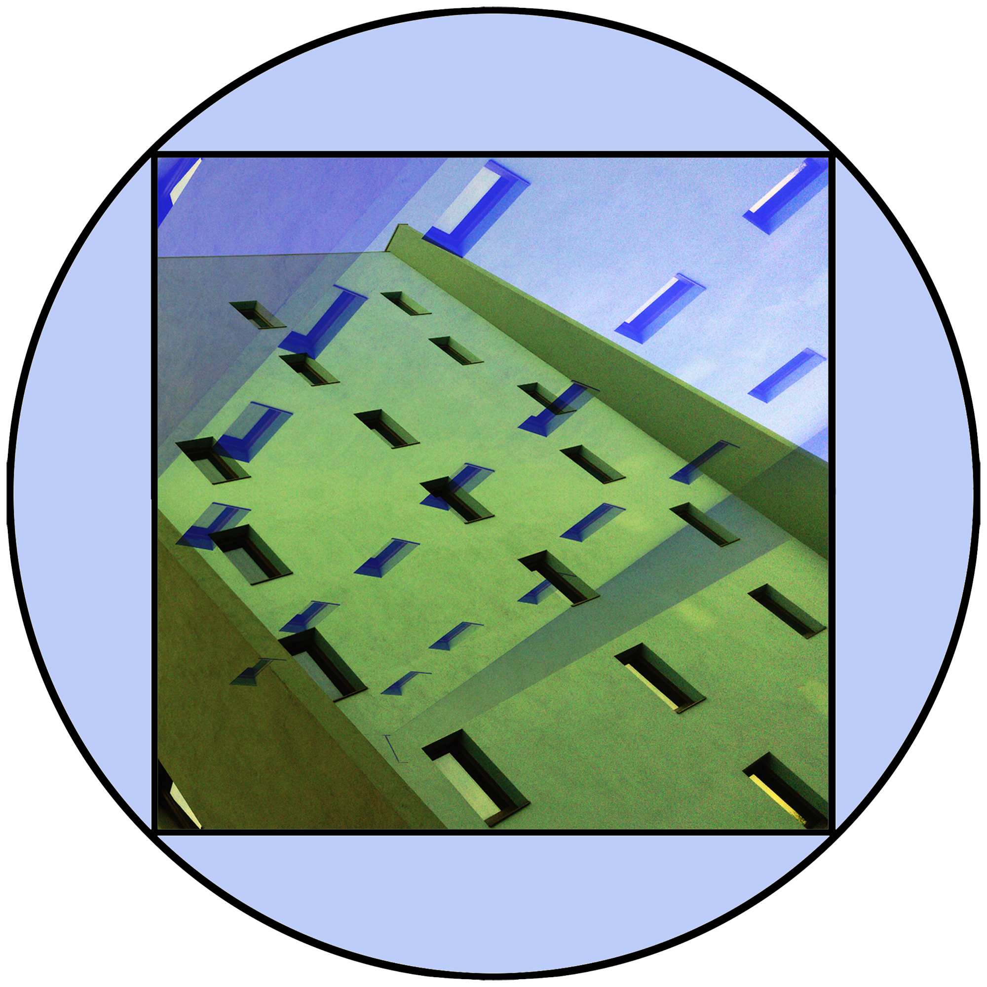 Graphisme abstrait Format rond