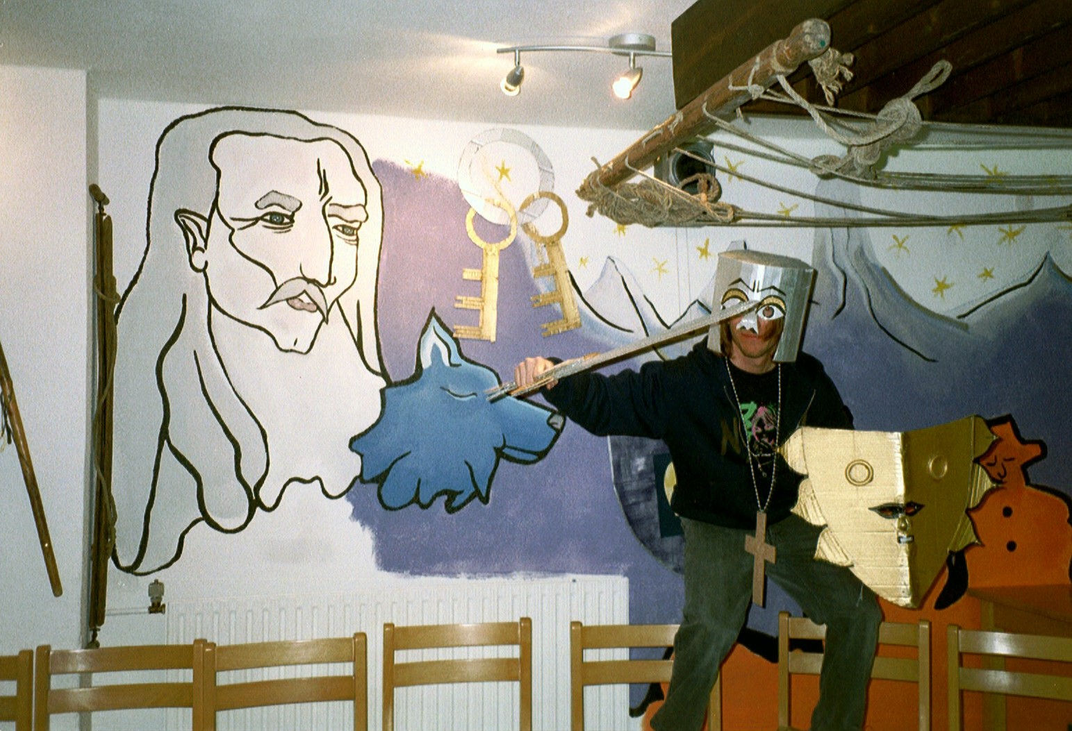 Déguisement "Chevalier à la tête dure"