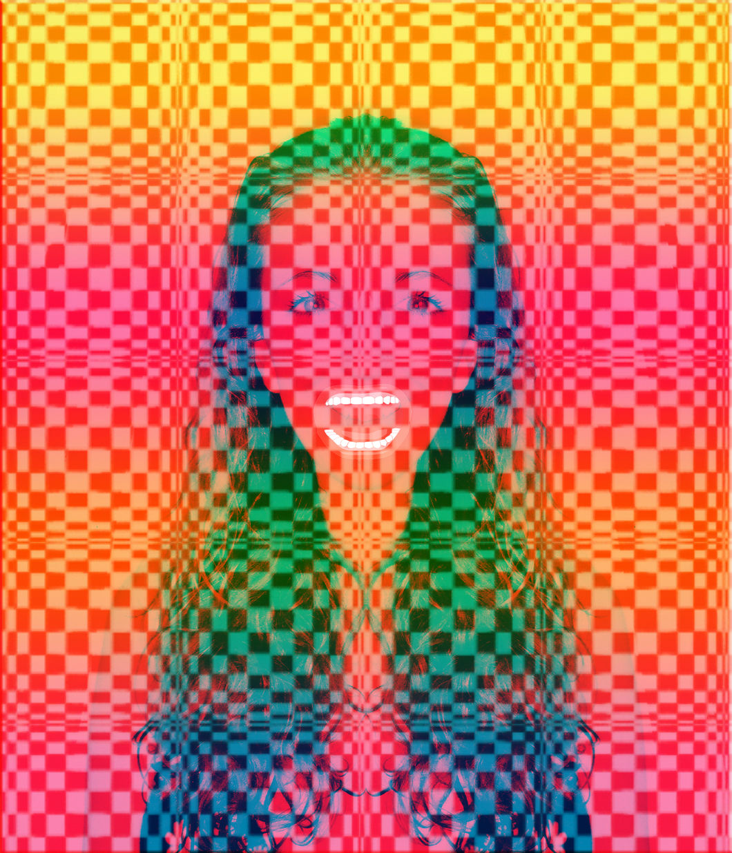 Photomontage POP "Seventy girl"