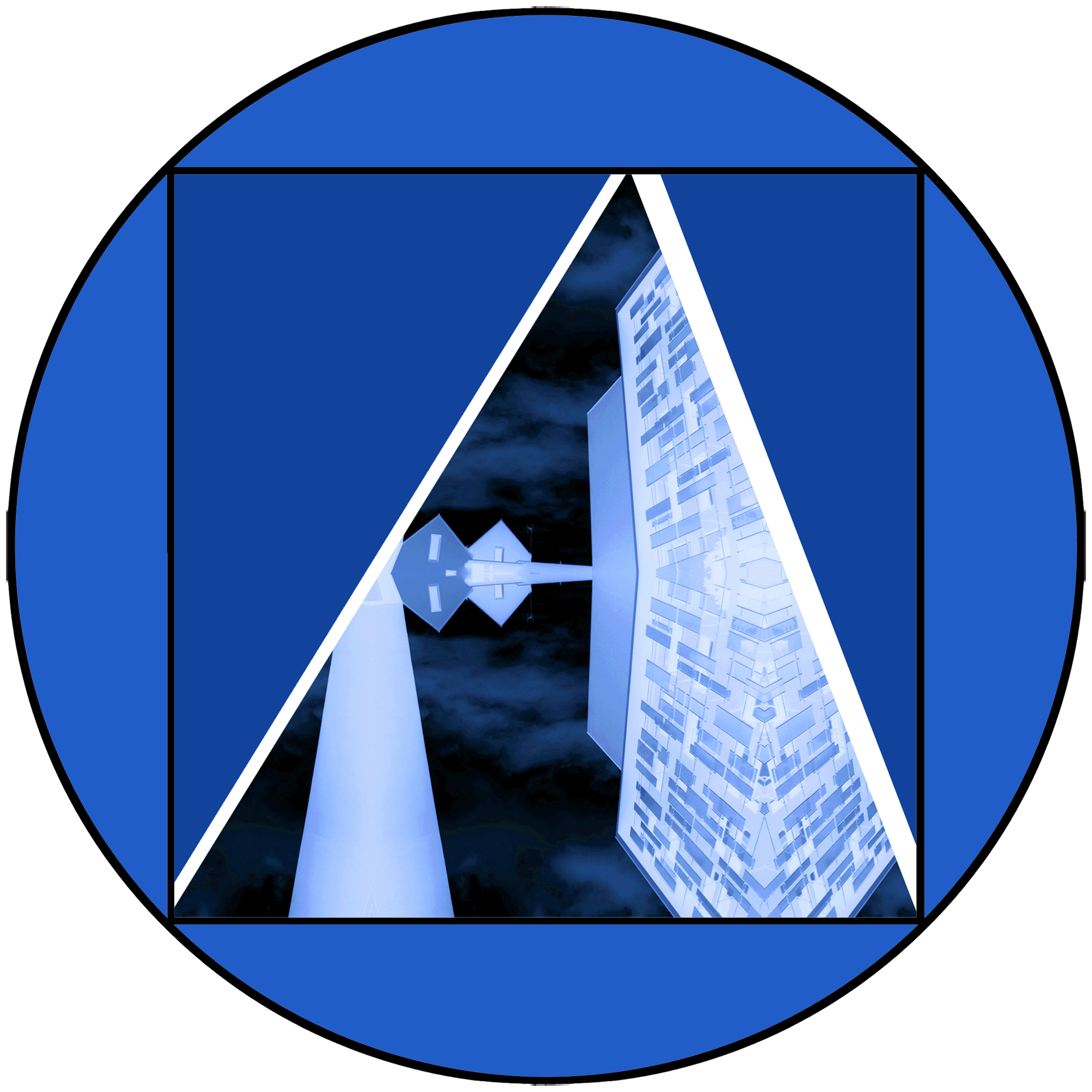 Graphisme abstrait Format rond