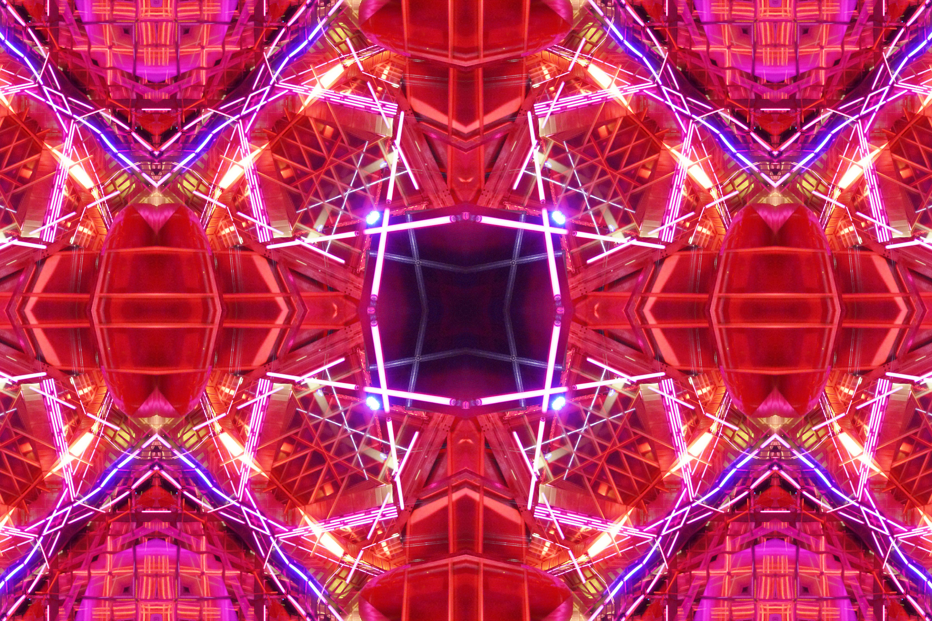 Photomontage cyber psychédélique