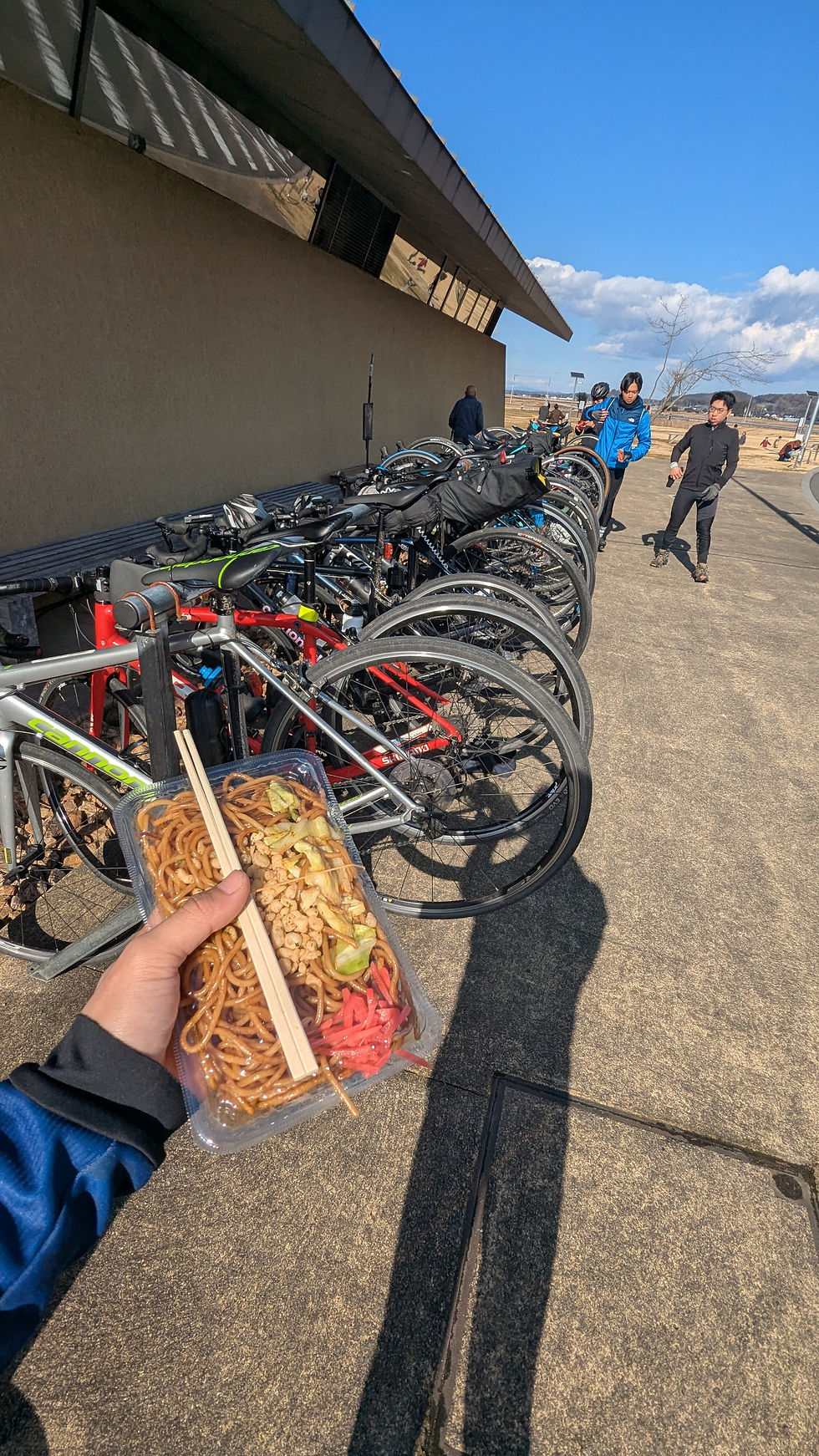 サイクルラックもあって休憩にはピッタリ