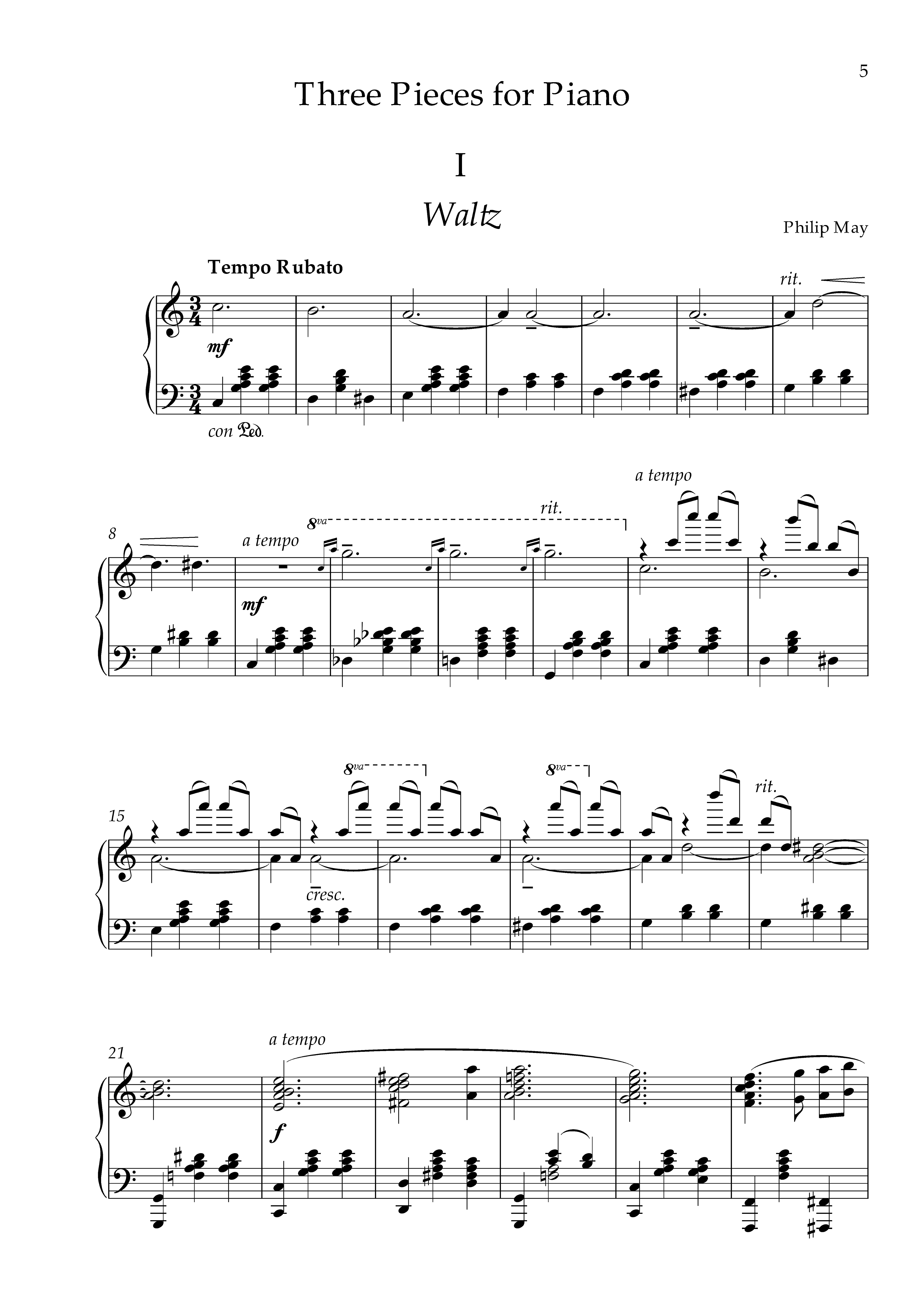 3 Pieces for Piano