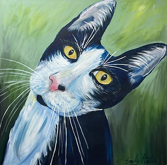 Dr. Emily Austin's cat painting