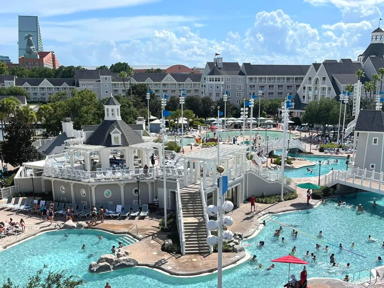 Disney's Beach Club and Yacht Club Resorts, one of the most popular pools at Walt Disney World.