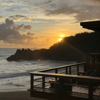 Sunset ocean view from a private villa at Four Seasons Tamarindo Mexico, an ultra-luxury resort offering secluded and romantic coastal escapes.