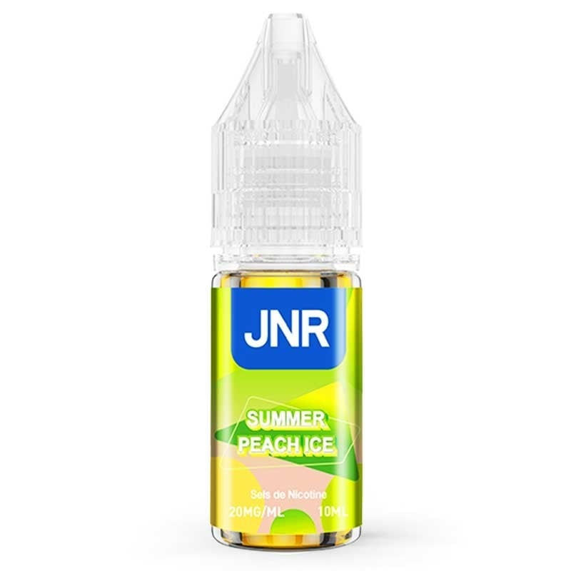 Flacon e-liquide Summer Peach Ice JNR 10ml aux sels de nicotine saveur pêche glacée